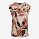 Dames top met print roze beige