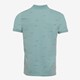 Heren polo met golven print blauw