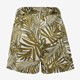 Dames short met botanische print groen