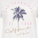 Dames T-shirt met palmboom wit