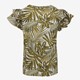Dames T-shirt met botanische print groen