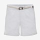 Dames short wit met riem