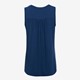 Dames blouse mouwloos blauw