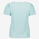 Dames T-shirt met structuur blauw