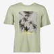 Heren T-shirt met palmbomen lichtgroen