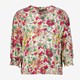Dames blouse met bloemenprint beige