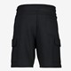 Heren cargo sweatshort zwart