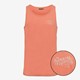 Heren singlet met backprint koraal