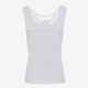 Dames singlet met kant wit
