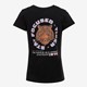 Dames T-shirt met backprint zwart