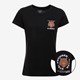 Dames T-shirt met backprint zwart