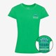 Dames T-shirt met backprint groen