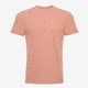 Heren T-shirt met print roze
