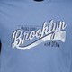 Heren T-shirt met tekstopdruk blauw