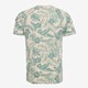 Heren T-shirt met bladeren print zand