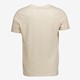 Heren T-shirt met tekstopdruk beige