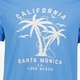 Heren T-shirt met print lichtblauw