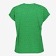 Dames broderie T-shirt groen