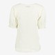 Dames broderie blouse korte mouwen wit