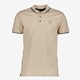 Unsigned heren polo met print beige