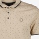 Heren polo met print beige