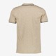 Heren polo met print beige