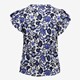 Dames top met paisley print blauw