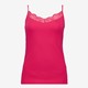 Dames singlet met kant roze