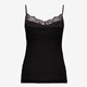 Dames singlet met kant zwart