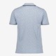 Heren polo met print blauw