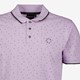 Heren polo met print lila