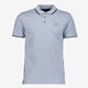 Heren polo met print blauw