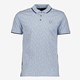 Unsigned heren polo met print blauw