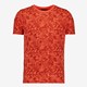 Unsigned heren T-shirt met bloemenprint oranje