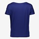 Dames T-shirt donkerblauw met knoop