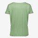 Dames T-shirt groen met knoop