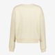 Dames sweater beige met tekstopdruk
