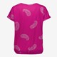 Dames T-shirt paars met paisley print