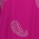 Dames T-shirt paars met paisley print