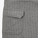 Dames skort grijs met pinstripe