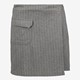 Dames skort grijs met pinstripe