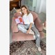 Dames broek zilverkleurig