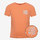 Unsigned jongens T-shirt met backprint oranje