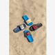 Kinder badlsippers blauw