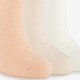 3 paar dames sneakersokken wit roze