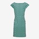 Dames jurk met groene print