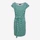 Dames jurk met groene print