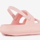 Meisjes badslippers roze met dikke zolen