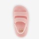 Meisjes badslippers roze met dikke zolen