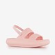 Meisjes badslippers roze met dikke zolen